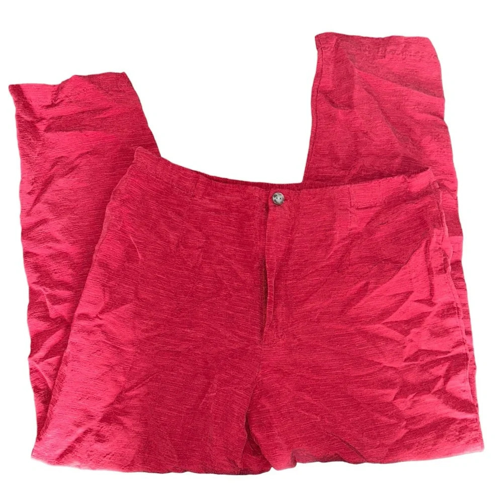 Chico’s Design Red Pants Silk Linen